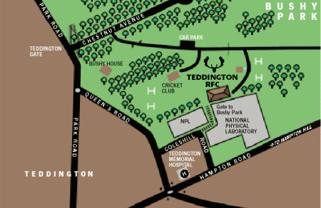 Bushy Park Map